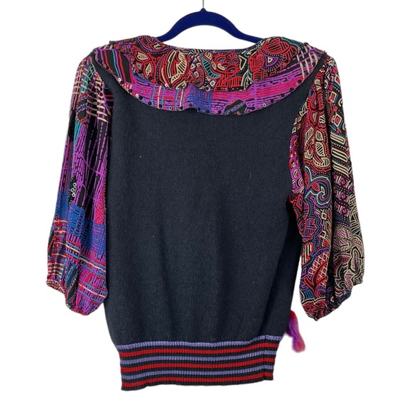 VINTAGE Diane Freis for Marisa Christina 1980s Designer Lambswool & Silk Sweater - Picture 11 of 12